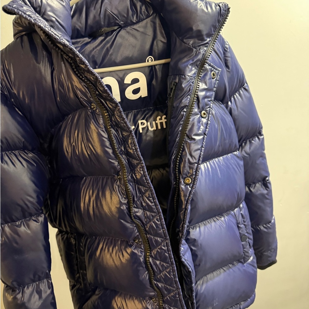 Aritzia Navy Puffer Jacket